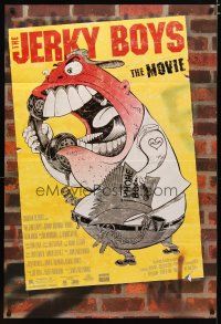 2t502 JERKY BOYS DS 1sh '95 James Melkonian directed, prank call comedy, wild artwork!