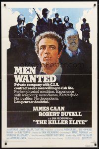 2t523 KILLER ELITE 1sh '75 art of James Caan & Robert Duvall, directed by Sam Peckinpah!