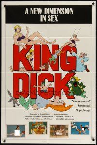 2t525 KING DICK 1sh '83 animated sex, superendowed, superstud & superfunny!