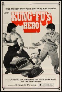 2t539 KUNG-FU'S HERO 1sh '79 image of Bolo Yeung, super-human feats of strength!