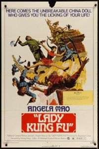 2t543 LADY KUNG FU 1sh '73 the unbreakable China doll who gives you the licking of your life!