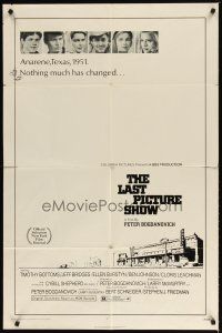 2t553 LAST PICTURE SHOW 1sh '71 Peter Bogdanovich classic, Jeff Bridges, Burstyn, Tim Bottoms!