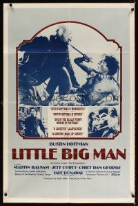 2t567 LITTLE BIG MAN reviews 1sh '71 Dustin Hoffman as most neglected hero in history, Arthur Penn!