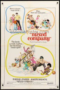 2t617 MIXED COMPANY style A 1sh '74 Barbara Harris, Frank Frazetta art from interracial comedy!