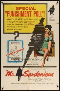 2t629 MR. SARDONICUS 1sh '61 William Castle, the only picture with the punishment poll!