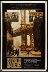 2t668 ONCE UPON A TIME IN AMERICA 1sh '84 De Niro, James Woods, directed by Sergio Leone!