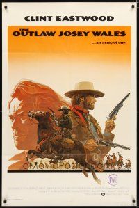 2t675 OUTLAW JOSEY WALES int'l 1sh '76 Clint Eastwood is an army of one, cool different artwork!