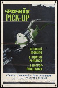 2t683 PARIS PICK-UP 1sh '63 Le Monte-Charge, a night of romance, a horror-filled dawn!