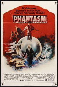 2t687 PHANTASM 1sh '79 if this one doesn't scare you, you're already dead, cool art by Joe Smith!