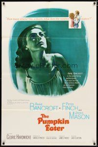 2t714 PUMPKIN EATER 1sh '64 Anne Bancroft, Peter Finch, a marriage bed isn't always a bed of roses!