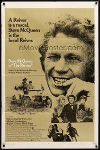 2t731 REIVERS style B 1sh '70 close up of rascally Steve McQueen, from William Faulkner's novel!