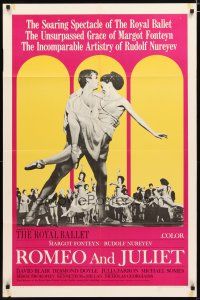 2t751 ROMEO & JULIET 1sh '66 Margot Fonteyn, Rudolf Nureyev, English ballet version!