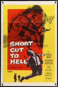 2t779 SHORT CUT TO HELL 1sh '57 directed by James Cagney, from Graham Greene's novel!
