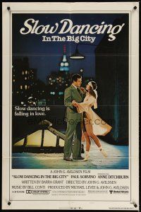 2t800 SLOW DANCING IN THE BIG CITY style B 1sh '78 Paul Sorvino & sexy Anne Ditchburn!