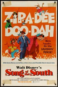 2t821 SONG OF THE SOUTH 1sh R72 Walt Disney, Uncle Remus, Br'er Rabbit & Br'er Bear!