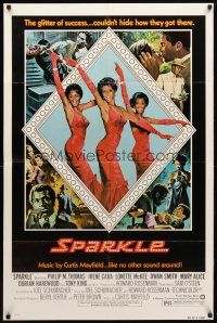 2t827 SPARKLE style B 1sh '76 Irene Cara & Lonette McKee go from ghetto to superstars!