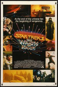2t841 STAR TREK II 1sh '82 The Wrath of Khan, Leonard Nimoy, William Shatner, sci-fi sequel!