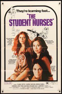 2t855 STUDENT NURSES 1sh '70 ultra sexy hospital gals who are learning fast!