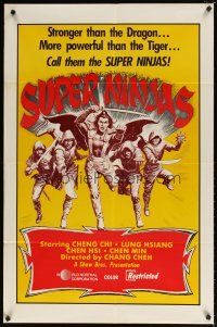 2t865 SUPER NINJAS 1sh '82 stronger than the Dragon, more powerful than the Tiger!