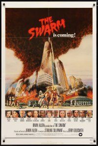 2t873 SWARM style B 1sh '78 Irwin Allen directed, Michael Caine, Katharine Ross, killer bee attack!