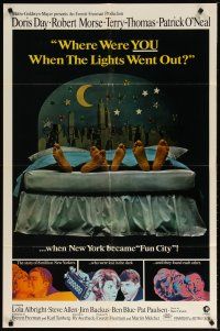 2t961 WHERE WERE YOU WHEN THE LIGHTS WENT OUT style B 1sh '68 Doris Day, Robert Morse, Terry-Thomas