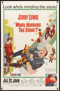2t967 WHO'S MINDING THE STORE 1sh '63 Jerry Lewis is the unhandiest handyman, Jill St. John