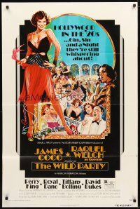 2t971 WILD PARTY 1sh '75 AIP, super sexy flapper Raquel Welch, art by Akimoto!