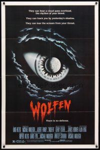 2t979 WOLFEN int'l 1sh '81 really cool horror art of moon & clouds as eye, There is no defense!