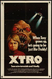 2t988 XTRO 1sh '83 some extra-terrestrials aren't friendly, creepy art of alien!