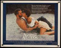 2w012 AGAINST ALL ODDS int'l 1/2sh '84 Jeff Bridges makes out with Rachel Ward on the beach!
