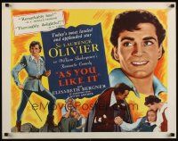 2w018 AS YOU LIKE IT 1/2sh R49 Sir Laurence Olivier in William Shakespeare's romantic comedy!