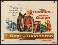 2w042 BOY FROM OKLAHOMA 1/2sh '54 directed by Michael Curtiz, Will Rogers Jr, & Nancy Olson!