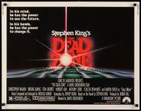 2w070 DEAD ZONE 1/2sh '83 David Cronenberg, Stephen King, he has the power to see the future!