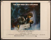 2w086 EMPIRE STRIKES BACK 1/2sh '80 classic Gone With The Wind style art by Roger Kastel!