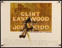 2w158 JOE KIDD 1/2sh '72 cool art of Clint Eastwood pointing double-barreled shotgun!