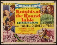 2w175 KNIGHTS OF THE ROUND TABLE style B 1/2sh '54 Robert Taylor as Lancelot, sexy Ava Gardner!