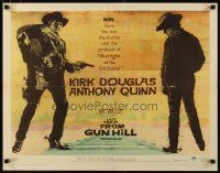 2w185 LAST TRAIN FROM GUN HILL style A 1/2sh '59 Kirk Douglas, Anthony Quinn, Sturges directed!