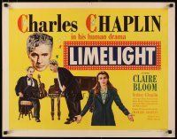 2w199 LIMELIGHT 1/2sh '52 images of aging Charlie Chaplin & pretty young Claire Bloom!