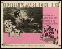 2w235 NIGHT OF THE IGUANA 1/2sh '64 Richard Burton, Ava Gardner, Sue Lyon, Deborah Kerr, Huston