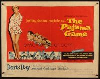 2w243 PAJAMA GAME 1/2sh '57 sexy full-length image of Doris Day, who chases boys!