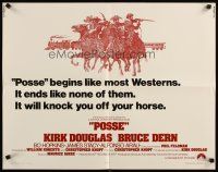 2w251 POSSE 1/2sh '75 Kirk Douglas, it begins like most westerns but ends like none of them!