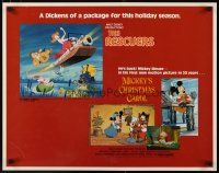 2w261 RESCUERS/MICKEY'S CHRISTMAS CAROL 1/2sh '83 Disney package for the holiday season!