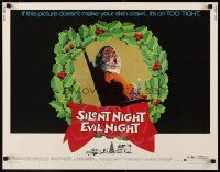 2w277 SILENT NIGHT EVIL NIGHT 1/2sh '75 this gruesome image will surely make your skin crawl!