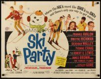 2w281 SKI PARTY 1/2sh '65 Frankie Avalon, Dwayne Hickman, where the he's meet the she's on skis!