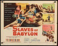 2w283 SLAVES OF BABYLON 1/2sh '53 orgy of destruction engulfs the screen as city falls in flames!