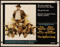 2w291 SPIKES GANG 1/2sh '74 directed by Richard Fleischer, cowboys Lee Marvin & Ron Howard!