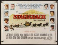 2w294 STAGECOACH 1/2sh '66 Ann-Margret, Red Buttons, Bing Crosby, great Norman Rockwell art!