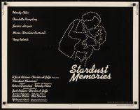 2w296 STARDUST MEMORIES 1/2sh '80 directed by Woody Allen, cool star constellation art!