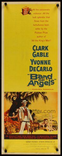 2w369 BAND OF ANGELS insert '57 Clark Gable buys beautiful slave mistress Yvonne De Carlo!