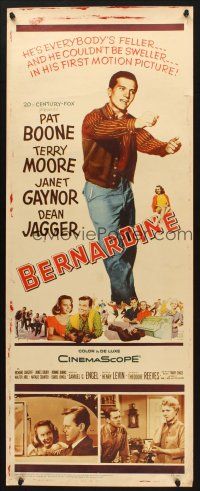 2w377 BERNARDINE insert '57 America's new boyfriend Pat Boone, on the screen!
